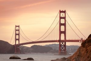 Iconic Golden Gate Bridge, atracts businesses to San Francisco. Those businesses will be paying less for California Workers Compensation Rates 2019. 