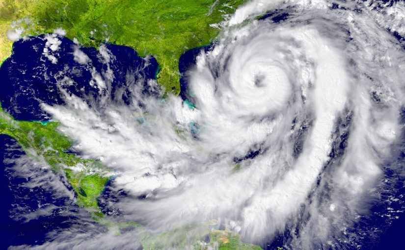 Hurricane between Florida and Cuba